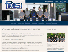 Tablet Screenshot of parkingmgmtservices.com
